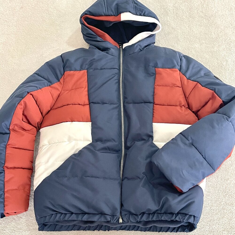 Perry Ellis Kids Colorblock Puffer Coat Size 14/16